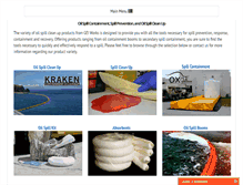 Tablet Screenshot of oilspill-cleanup.com